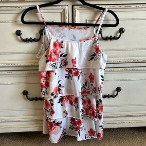 White floral nursing top